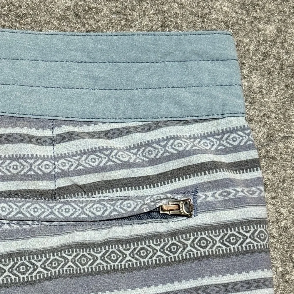 Faherty Boardshorts Mens 34 Classic Blue Falls Ikat Swim Shorts Bathing Suit